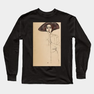 Egon Schiele - Portrait Long Sleeve T-Shirt